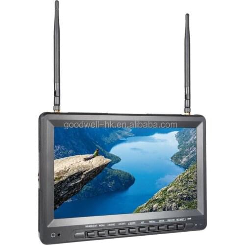 10.1" FPV Wireless DVR with hdmi and RCA inputs used for professional rc drone