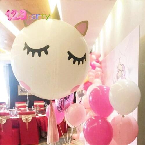123 Pink Unicorn Party Unicorn Balloons Air Unicorn Birthday Party Decorations Kids Baloons Birthday Ballons Decor Birthday