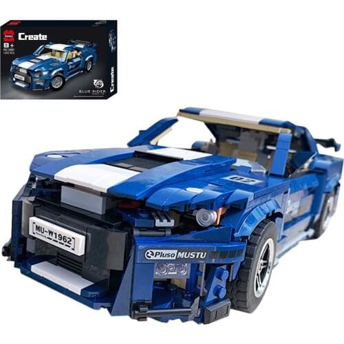 1623Pcs Static Version MOC 1:10 Sports Car Bricks Small Particle DIY Building Block Model Children Educational Toy Birthday Gift