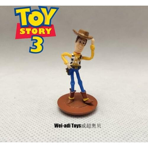24PCS/lot 5cm Authentic Disney Toy Story 3 woody doll toy model decoration toy cake decoration