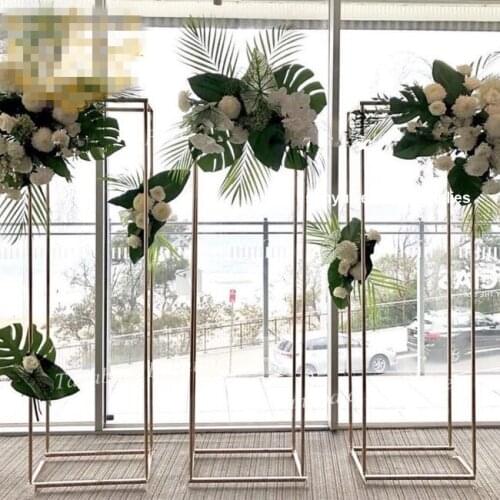 3pcs 130cm tall)new style large stage decoration walkway flower aisle decor stand for stage backdrop wedding decoration