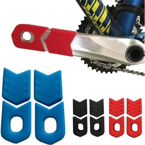 4Pcs Mountain Bike Bicycle Crank Cover Silicone Arm Sleeve MTB Cycling Crankset Protect Non-slip Chainwheel Crank Protector