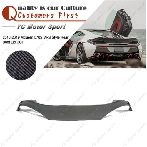 Car Accessories Dry Carbon Fiber VRS Style Trunk Boot Lid Fit For 2016-2019 Mclaren 570S Rear Duck Bill Cover