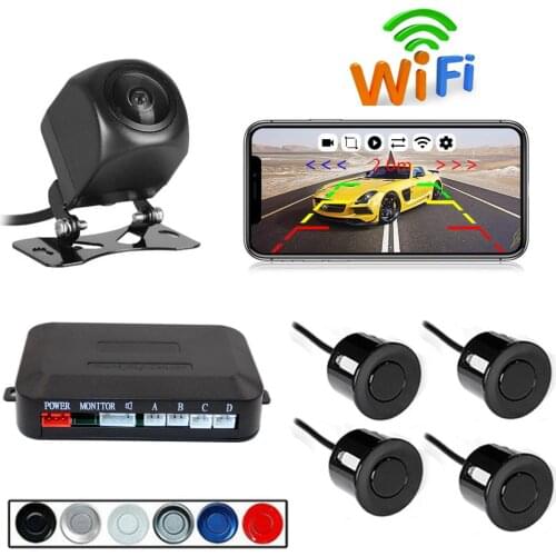 Wireless WIFI Car Rear View Reverse Parking Cam Radar System Night Vision Rearview Camera Universal Set with Installation Kits
