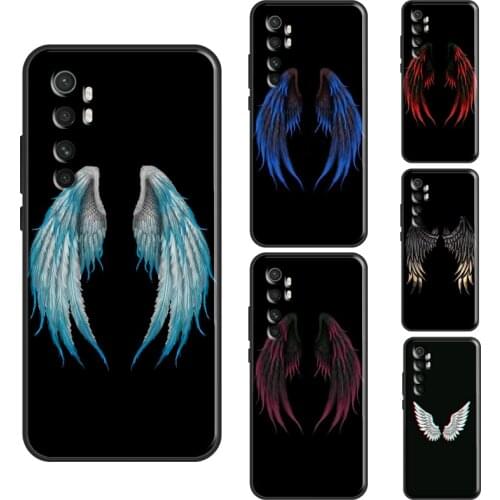 Angel Wings Case For POCO M3 Pro F2 F3 X3 Cover Bag For Xiaomi Mi 11 Pro 10T Mi 11 Ultra Note 10 Lite