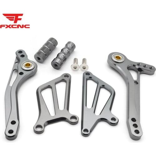 For Kawasaki ZX6R ZX 6R 05-08 CNC Aluminum Alloy Motorcycle Rearset Footrest Footpeg Pedal Rear set Foot rest Accessories Part