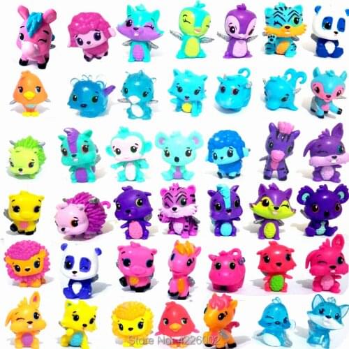 Cartoon Animals Hatching Horse Zebra Anime Miniature PVC Action Figures Mini Pet Shop Figurines Collectible Dolls Kids Toys gift