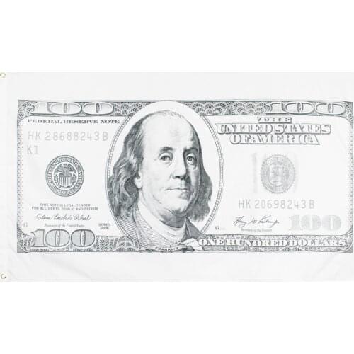 Xiangying 90x150cm $100 us dollar flag