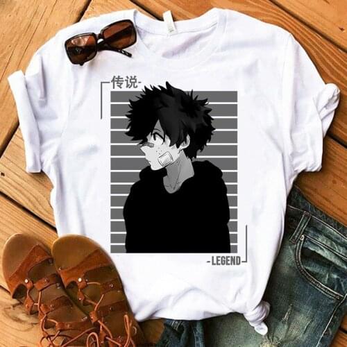 My Hero Academia T-Shirt Deku Tshirts Summer Women Japanese Anime Tee Shirt Fashion Harajuku Casual Unisex Manga Short Sleeve