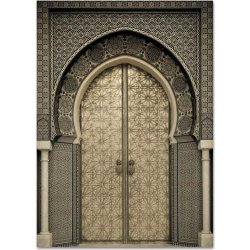 Full Square Drill 5D Diy Diamond Painting Ancient Gate Morocco Embroidery Cross Stitch Mosaic Living New Year Decoration ZP-1248