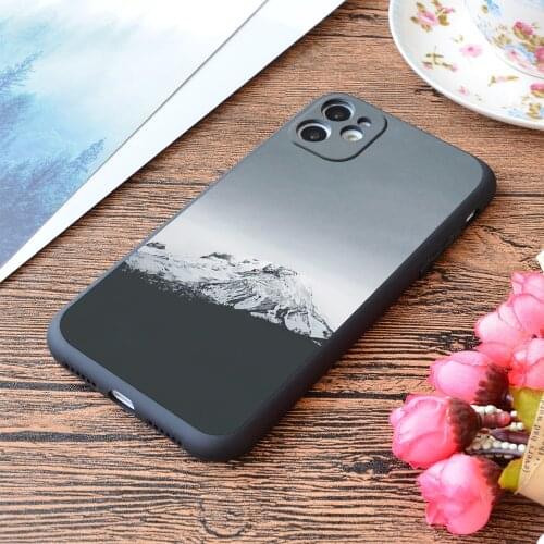 For iPhone Mt Hood Oregon Print Soft Matt Apple iPhone Case