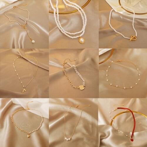 Necklace for Women Ins Cool Style Simple Geometric Multi-eight-pointed Stars Jeweled Pendant Fashion Neck Accessories