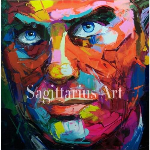 Hand painted Handmade Modern Abstract Wall Decor Fine Art Francoise Nielly EmmanuelOil Painting Artwork Canvas Painting artwork