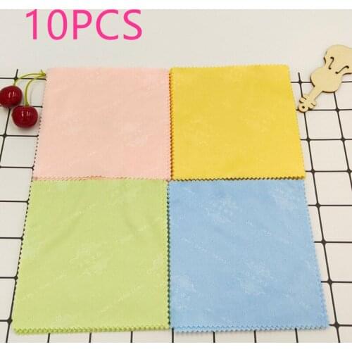 10pcs Cleaner Clean Glasses Lens Cloth Wipes For Sunglasses Microfiber Eyeglass Cleaning Cloth For Camera Computer Color Random
