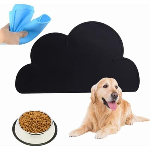 Silicone Cloud Shape Pet Feeding Mat Dog Cat Feeder Mat Pad Pet Water Food Dish Bowl Feeding Placemat Pet Supplies