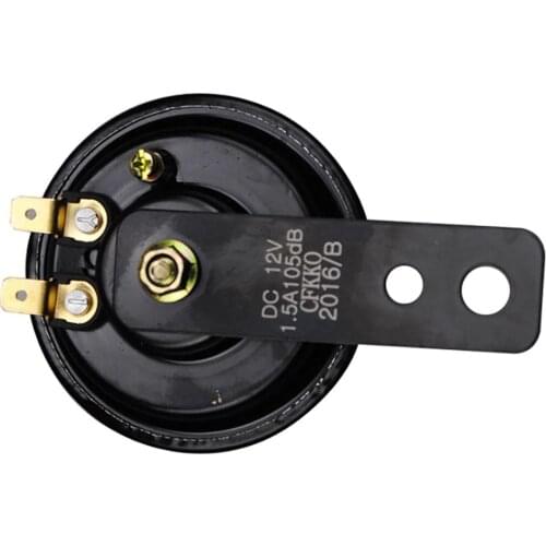 Universal 12V 105db Motorcycle Motorbike Electric Horn Round Loud Speaker Siren