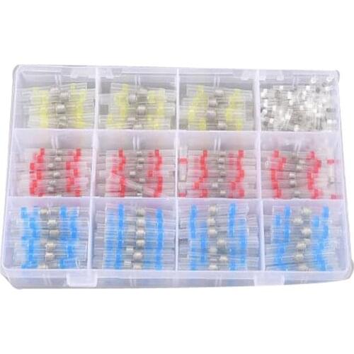 Box-Packed Thermal Shrinkage Electrical Car Wire Connector Solder Extrusion Terminals Block Cable Termination Wireway Clamping