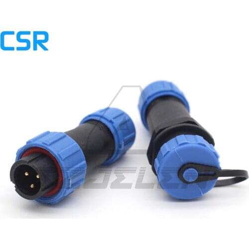 SP13 Waterproof wire to wire connector 3pin, Electric power cable connector plug socket, LED connector IP68