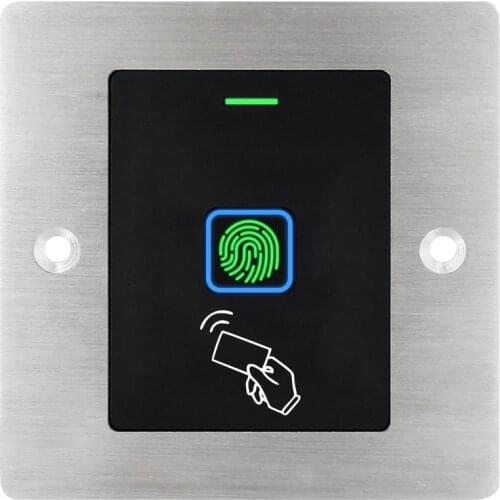 Embedded Waterproof RFID Metal Access Control Reader Fingerprint scanner Door Lock Long Range Fingerprint