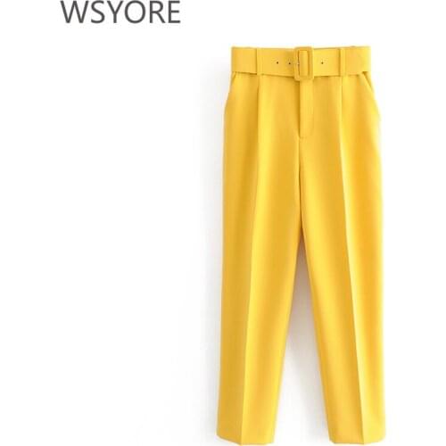 Женские брюки с высокой талией WSYORE China At AliExpress