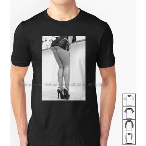 Lady With Mini Latex Skirt T Shirt 100% Cotton Lady Bdsm Queen Mistress Xxx Hardcore Fetish Fetish Sex Daddy For Me Latex Latex