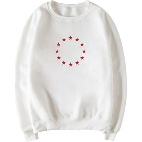 Fleece Woman Hoodies European Style Printing Hoodies Woman Winter Autumn Sweatshirt Long Sleeve Pullover Top