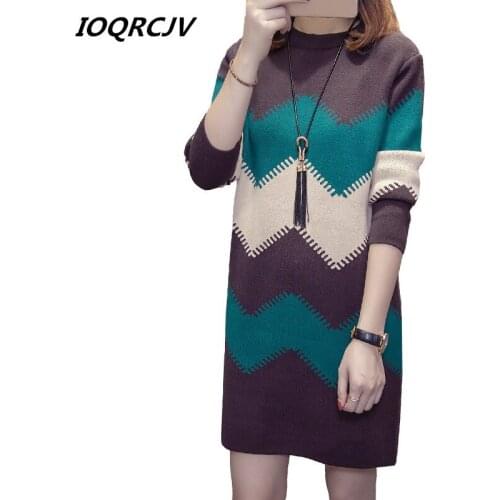 Women Autumn Winter Sweater Knitted Dresses Slim Elastic Turtleneck Long Sleeve Sexy Lady Bodycon Robe Dresses Vestidos L112