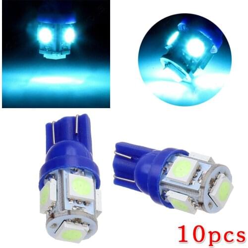 10*Ice Blue LED Instrument Dash Cluster Light Bulbs T10 194 168 2825 For Toyota Car Gauge Speed Dash Bulb Car Accessories