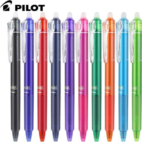 10pcs Japan PILOT LFBK-23EF Friction Press Gel Pen 0.5mm Temperature Control Pen for Exam Office Signature Pen for Students