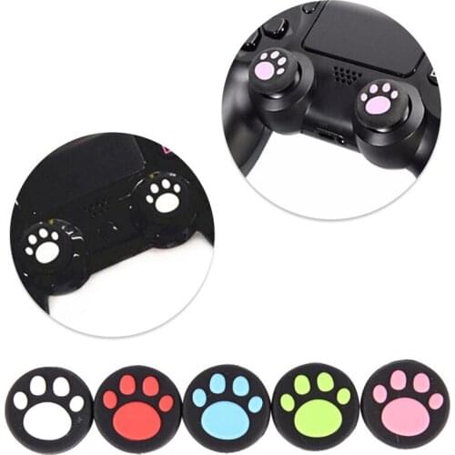 2pcs Cat Paw Claw Silicone Analog Thumb Grips Cover For Nintend Switch Ns Joy Con Stick Caps Skin For Joy-con Joystick Dropship