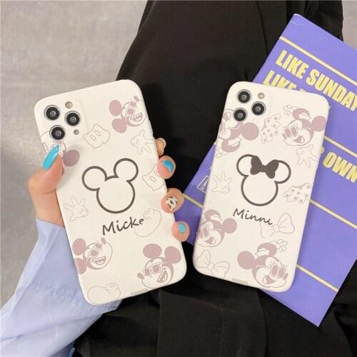 2021 Disney for iphone 7/8 plus x xsmax xr se2020 iphone11/12 pro Max cute girl couple creative phone case