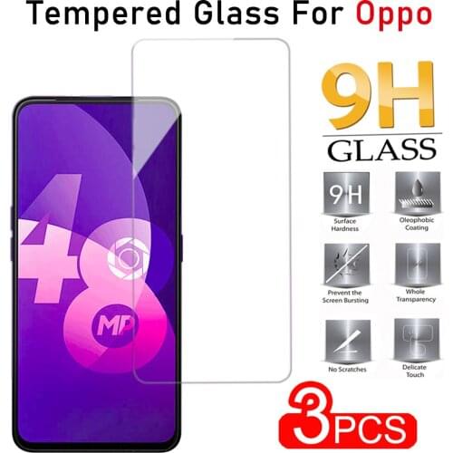 3PCS Tempered Glass For OPPO F11 Pro Realme X Glass Screen Protector FOR Oppo Reno 2 2F 2Z HD Premium Tempered Glass