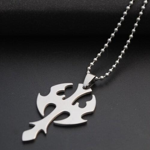 30 Stainless steel arrow dart ax charm pendant necklace weapon sea god trident lucky super hero sword dart necklace jewelry