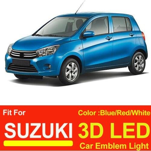 3D LED Light Emblem Covers for SWIFT Alto Jimny Car Styling 10.8cm 9.8cm Auto Accessory Rear Trunk Badge Logo Lamp Shine Light