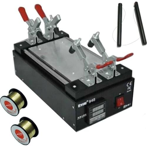 7-inch 110V/220V Black Metal Touch Glass Panel Screen Separator for iPhone for Samsung Mobile Phone LCD Split Repair Machine