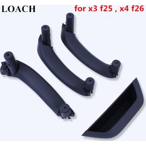 Black Beige Left Right Front Rear Car Interior Door Handles for BMW X4 F26 X3 F25 Inner Doors Panel Handle Bar Pull Trim Cover