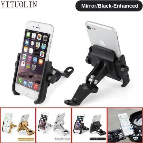 For KAWASAKI VN900 ZEPHYR 750 Z650 VN 1500 ZX10R 2005 ZX9R Universal Mobile Phone Holder Motorcycle Bicycle Stand Rotatable