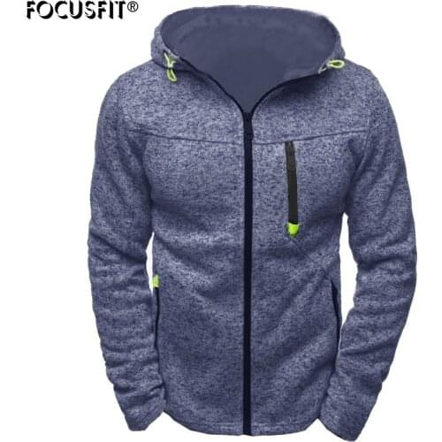 FOCUSFIT Men's Sweatshirts With Collar