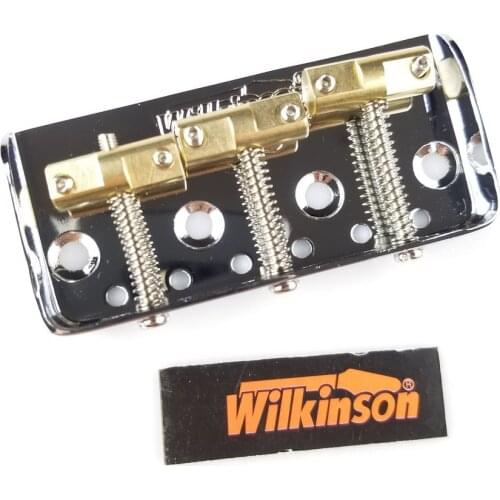 Wilkinson WTBS 6Strings Guitar Bridge Short TL Electric Guitar Bridge Brass Saddle Chrome silver