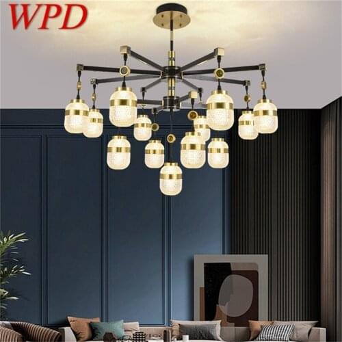 WPD Brass Pendant Light Contemporary Luxury LED Branch Lamp Fixtures For Home Dining Living Room Decoration