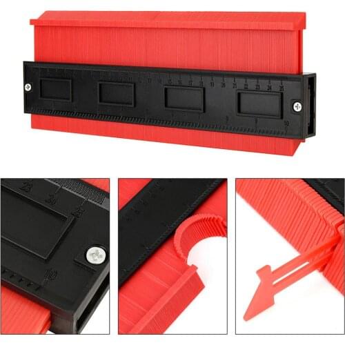 Multi-functio Contour Profile Gauge Tiling Laminate Tiles Edge Shaping Wood Measure Ruler Contour Gauge Duplicator 5/6/10 Inch