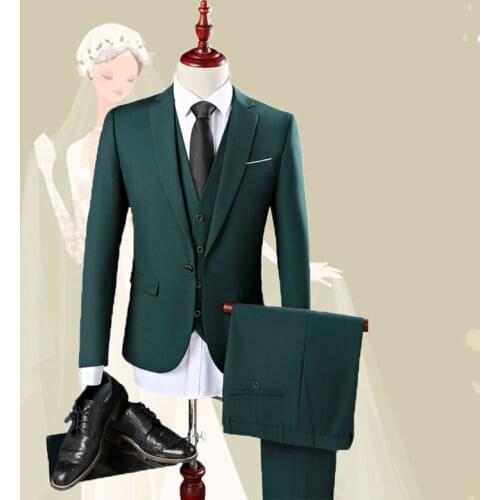 6XL 5XL 4XL Jacket pants Vest Mens Suits Wedding Groom Plus Size 3 Pieces Slim Fit Casual Tuxedo Suit Male
