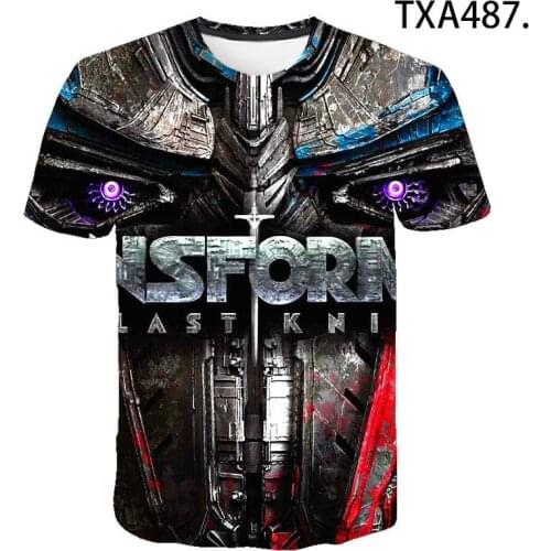 2020 New Summer 3D T shirt Transformers Men Women Children Fashion Streetwear Boy Girl Kids Printed T-shirt Cool Tops Tee