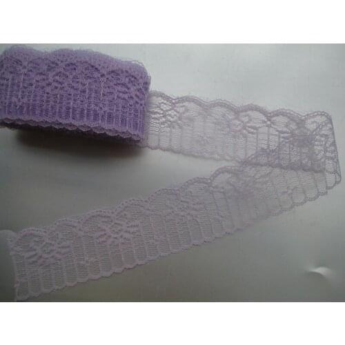 New listing 10 yards / 4.5 cm wide purple beautiful lace ribbon lace embroidery lace DIY craft