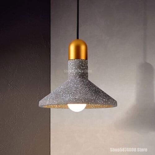 Nordic Cement Pendant Lights Kitchen Hanging Lamps Modern LED Bar Dining Room Lamp Home Deco Industrial Bedroom Living Room Lamp