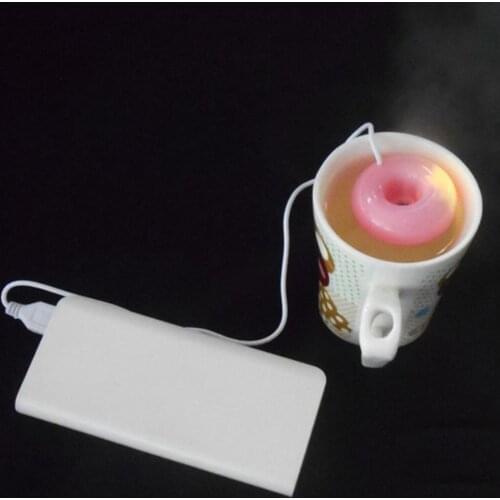 Mini Portable Donuts Negative Ion Humidifier USB Air Humidifier Purifier Aroma Diffuser Steam For Home