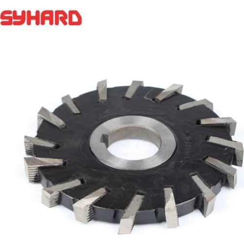 HSS Face And Side Milling Cutter Gear Shaping Slot Cutter Inserted Blade Milling Cutter Outer Diameter 175/200/225/250mm