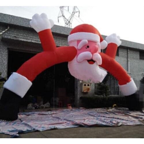 Most Popular Outdoor Giant Inflatable Christmas Arch with Santa Christmas NE