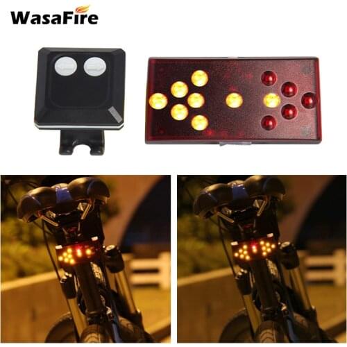 Bicycle Turn Signals USB Rechargeable Wireless Remote Control MTB Direction Indicator LED Bike Rear Light Cycling Taillight