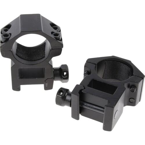High Profile 25.4mm Scope Rings 20mm Dovetail Rail Mount Holder for Flashlight, Full Metal Construction and Durable